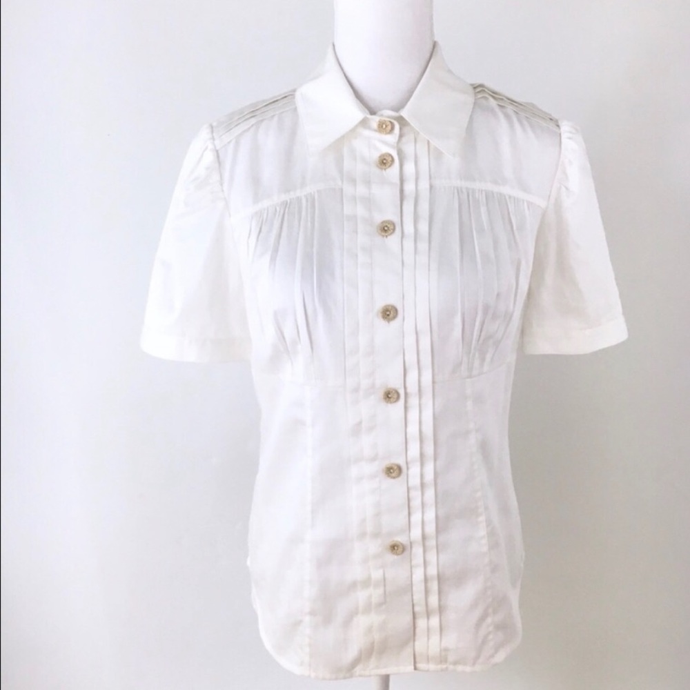 Diane Von Furstenberg White Blouse